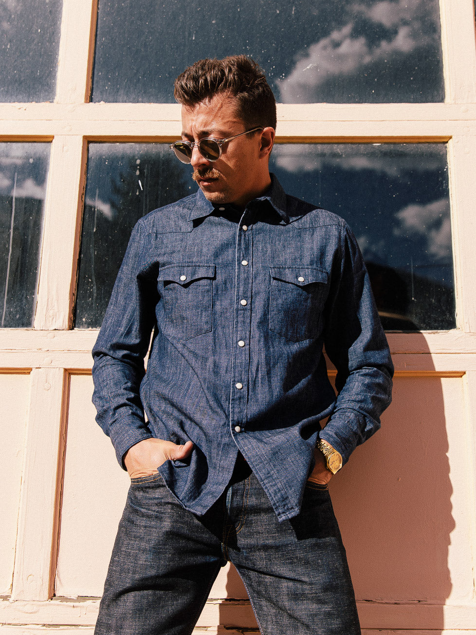 WESTERN INDIGO SHIRT